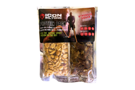 Biltong & Peanuts Protein Pack 60g - 30 Packets